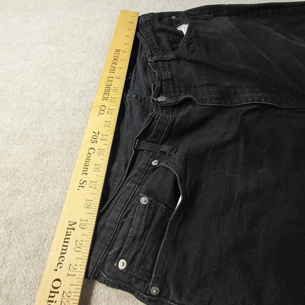Levi's 541 Athletic Taper Black Stretch Denim Jeans Men's Fits 42x27 Grunge Punk